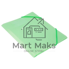 Папка на резинке Бюрократ Gems GEMPR05GRN A4, пластик, корешок 30мм, 0.5мм, зеленый турмалин карман для визитки