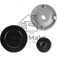 Газовая варочная панель Maunfeld EGHE.43.3STS-EB