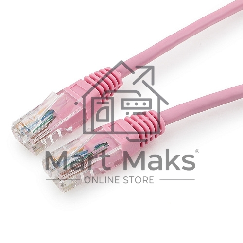 Патч-корд UTP Cablexpert кат.5e, 0.5м, литой, многожильный (розовый)