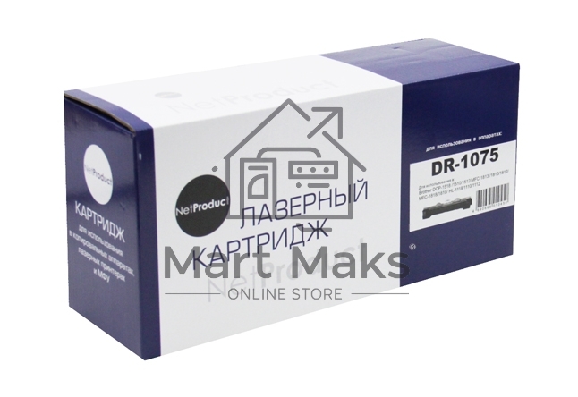 Драм-юнит NetProduct DR-1075 для Brother HL-1010R/1112R/DCP-1510R/1512R/MFC-1810R (NetProduct) NEW DR-1075, 10К