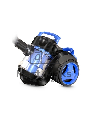 Пылесос Ginzzu VS420, 1700/275 Вт., без мешка, циклонный фильтр, черный/синий