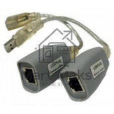 Удлинитель USB 1.1 интерфейса для клавиатуры и мыши по кабелю витой пары (CAT5/5e/6) до 100м, USB звуковые платы и т.д. до 70м