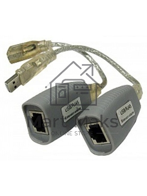 Удлинитель USB 1.1 интерфейса для клавиатуры и мыши по кабелю витой пары (CAT5/5e/6) до 100м, USB звуковые платы и т.д. до 70м