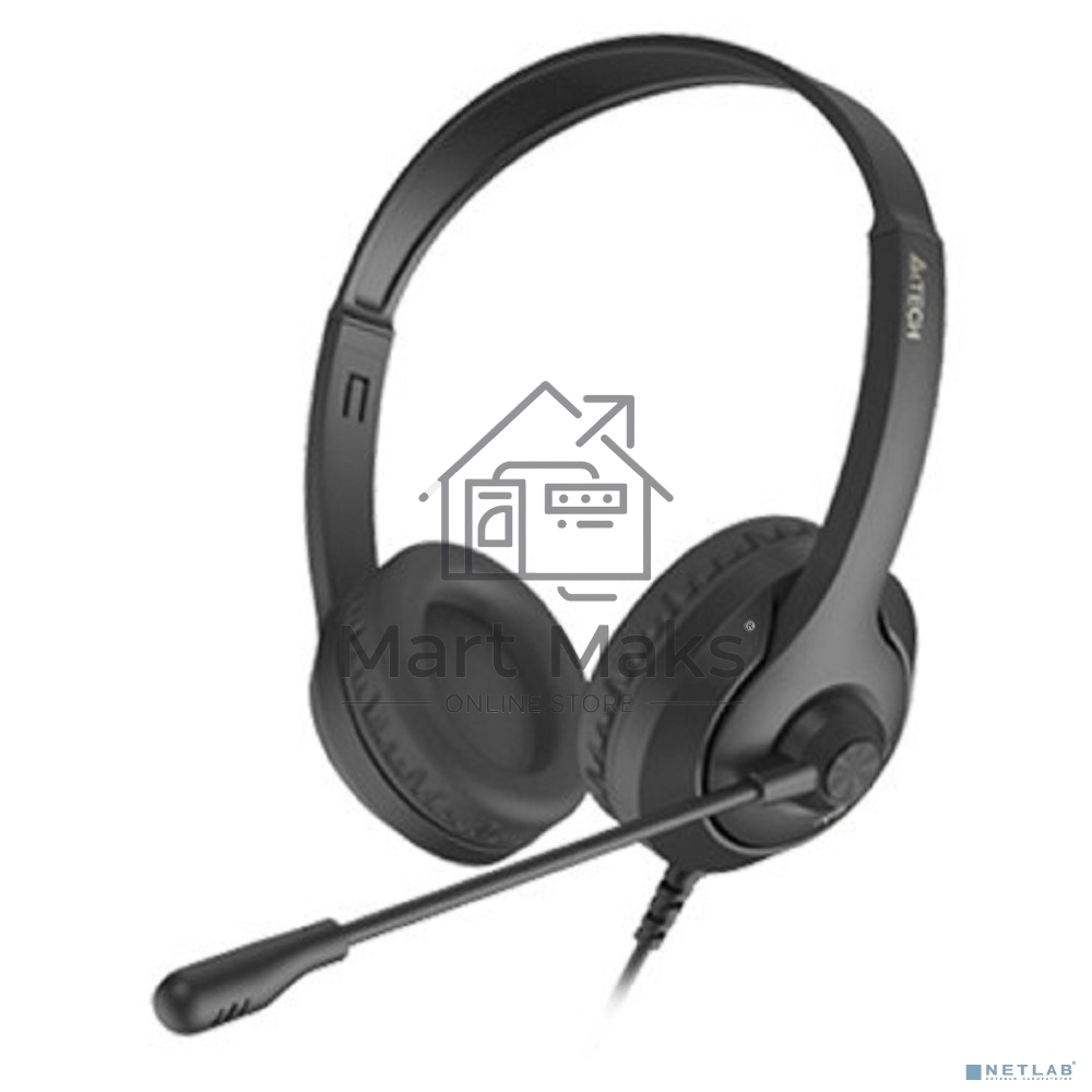 Наушники с микрофоном A4Tech Fstyler FH100U черный