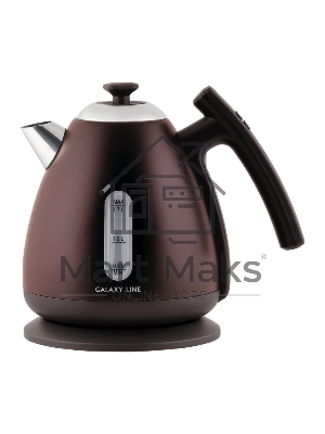 Чайник электрический Galaxy Line GL 0343, горький шоколад, металл, 2200 Вт, 1,7 л