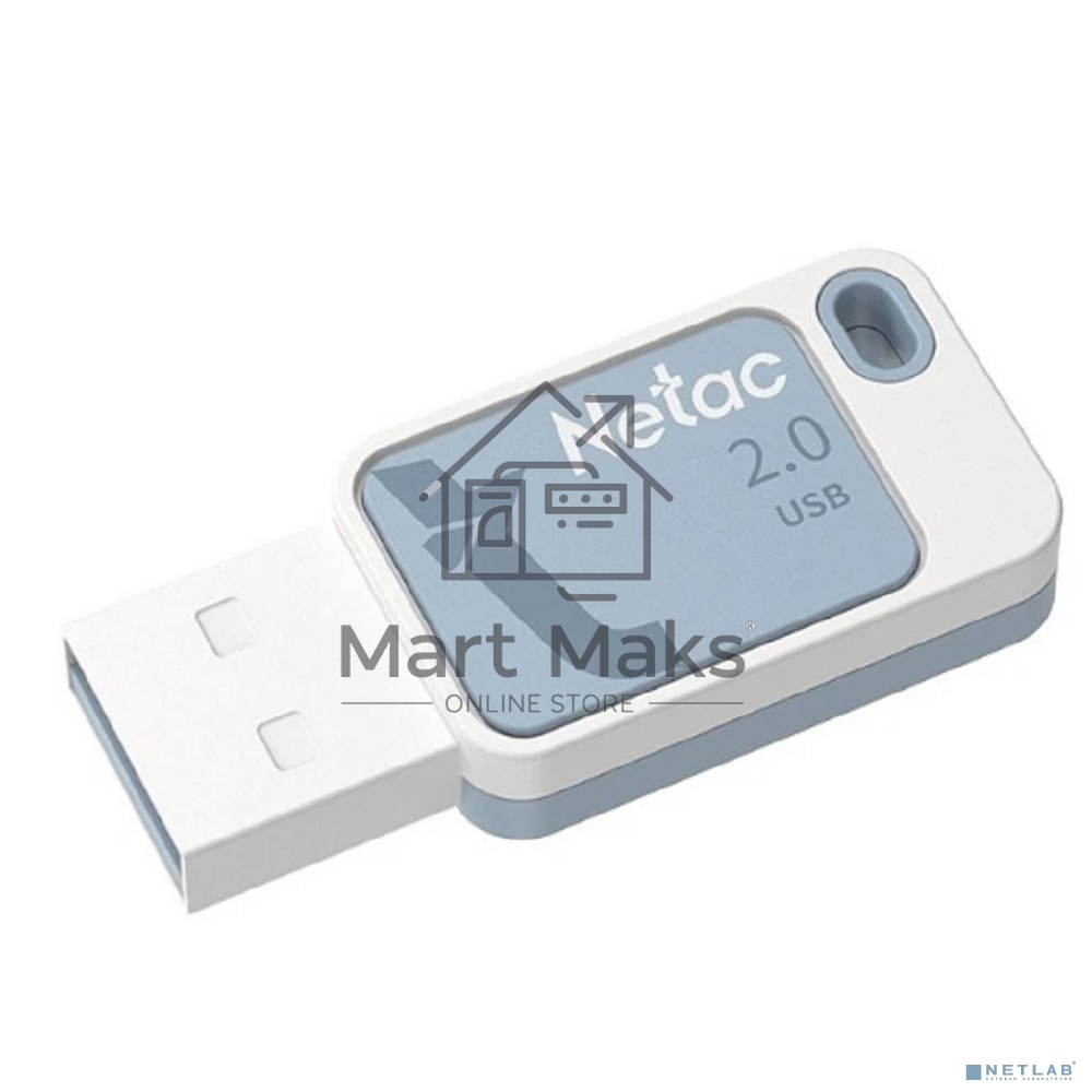 Флешка USB R/W R/W Netac 8Gb UA31 NT03UA31N-008G-20BL USB2.0 синий