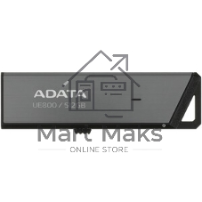 Флешка USB ADATA UE800 (AELI-UE800-512G-CSG), 512Gb, Type-C USB 3.2, R/W 1000/1000, серебристый