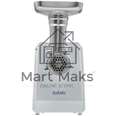 Мясорубка электрическая BBK MG2005 2000 Вт, белый/серый, 2000 Вт, 2.0 кг/мин, реверс, защита от перегрузки, металлический лоток, насадки - 5