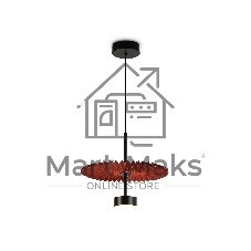 Светильник Ambrella light LH72613 BK/RD черный/красный 6W 3000K D300*260-1770