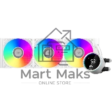 Система охлаждения Water Cooling System PCCooler DA360 Pro ARGb WH (300W, 360мм, белый, ARGb/Fans: 3x120мм, 75.8CFM, 33.7dBA, 2200RPM/Pump height 57мм, 28dBA, 3000RPM, Rad thickness 27мм/S: 1851, 1700, 1200, 20XX, 115X, AM5, AM4)