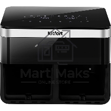 Аэрогриль Kitfort КТ-8110 черный, 2700 Вт, 8.6 л, сенсор, 8 программ