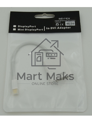 Переходник Display port mini (male) to DVI (female)
