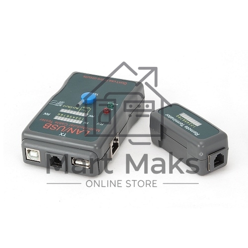 Тестер LAN Cablexpert NCT-2, 100/1000 Base-TX, для UTP, STP, RJ-11, USB-кабеля