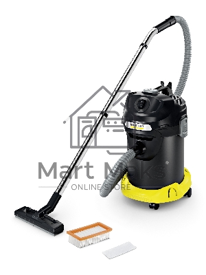 Пылесос Karcher AD 4 PREMIUM желтый/черный, 150/600 Вт, уборка сухая, пылесборник контейнер 17 л