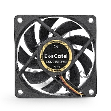 Вентилятор для корпуса ExeGate EX07015H3PM черный, 70 мм, 3000 об/мин, 26 дБ, 3 pin