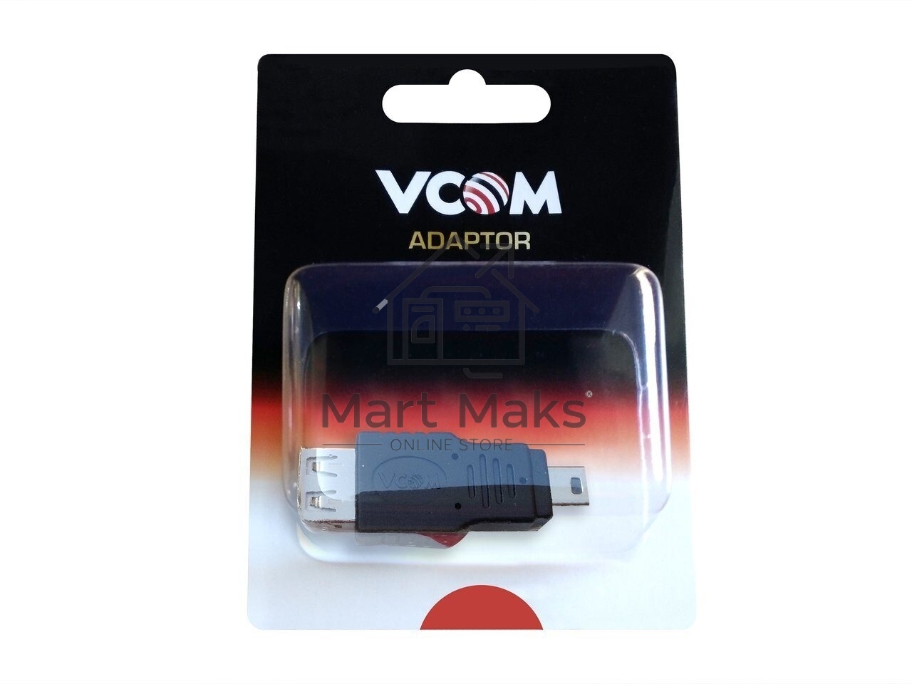 Переходник AF/miniBm USB 2.0 VCOM переходник USB(мама) на miniUSB, CA411