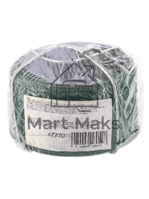 Проволока с ПВХ покрытием, зеленая 0,9 мм, длина 50 м Сибртех