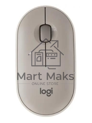 Мышь беспроводная Logitech Pebble M350 серый, 1000 dpi, радиоканал, Bluetooth, USB, кнопки - 3