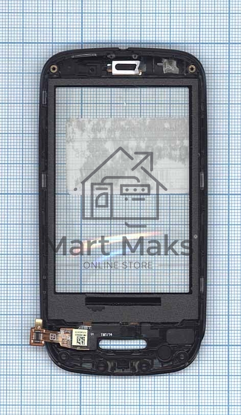 Сенсорное стекло (тачскрин) для Huawei Ideos X3, черное c рамкой
