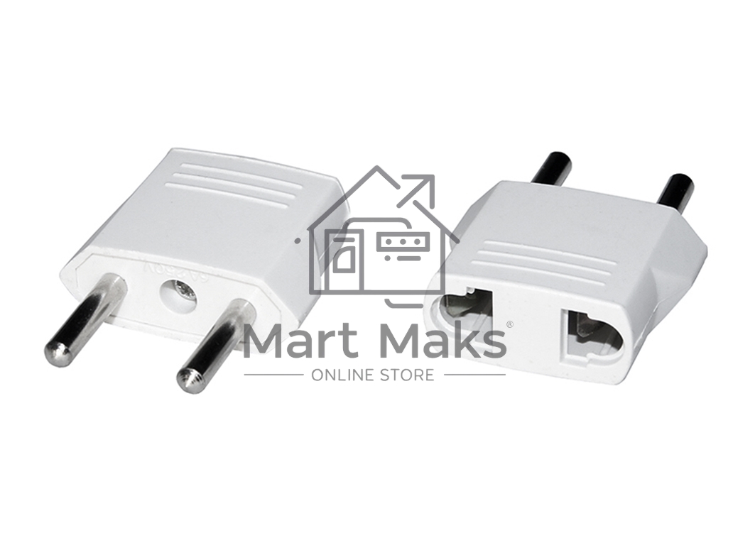 Сетевой переходник ЕВРО-1 белый