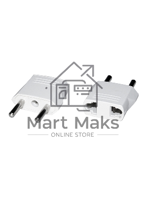 Сетевой переходник ЕВРО-1 белый