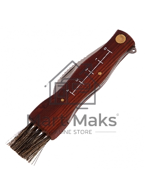 Нож грибника складной, 145 мм, деревянная рукоятка Palisad