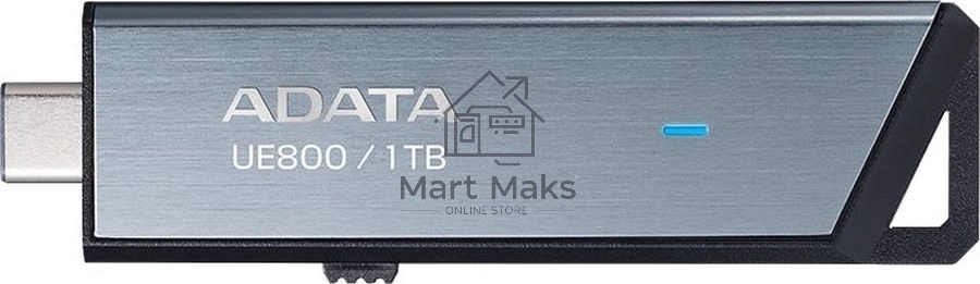 Флешка USB ADATA R/W 1TB ADATA Elite UE800, USB 3.2/TypeC серебристый