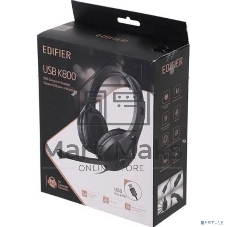 Наушники с микрофоном Edifier K800 USB черный 2.8м накладные USB оголовье
