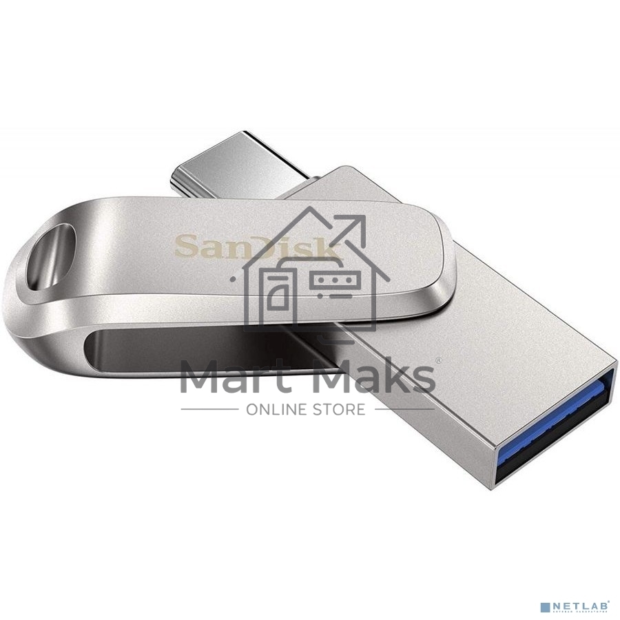 Флешка USB R/W 64GB SanDisk Ultra Dual Drive Luxe, USB 3.1 - USB Type-C