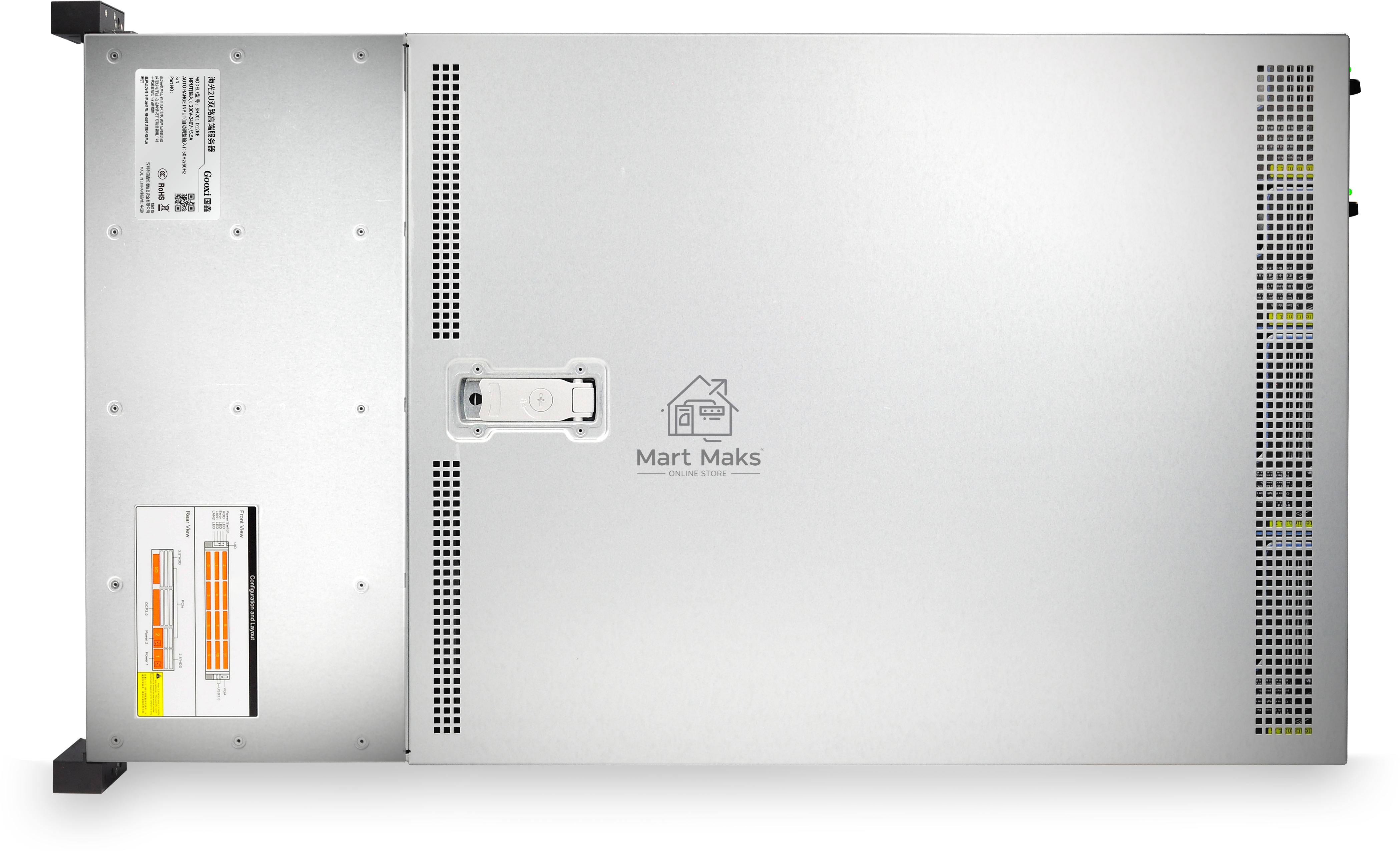 Серверная платформа Gooxi SL201-D12R-G3 2u 12bays server,based on Ice lake 2xPCIe 4.0x16; 4xPCIe 4.0x8  2x 2.5