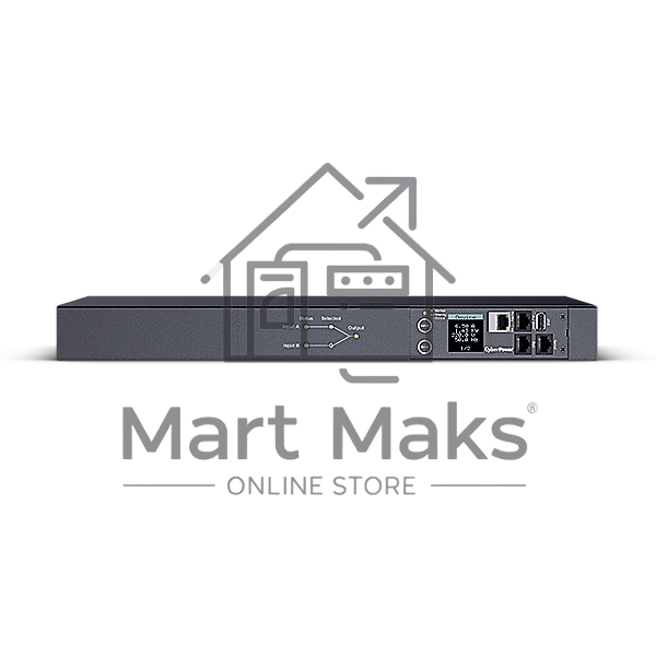 Блок распределения питания ATS CyberPower 1U type, 16Amp, plug IEC 320 C20, (8) IEC 320 C13 (2) IEC 320 C19