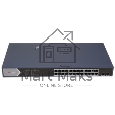 Коммутатор Hikvision DS-3E1526P-SI, 24×1 Гбит/с PoE+ + 2×1 Гбит/с SFP, настраиваемый