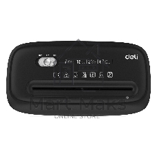 Шредер Deli E9945 черный (секр.P-4) фрагменты 6лист. 12лтр. скобы пл.карты