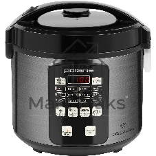 Мультиварка Polaris PMC 0593AD серебристый/черный, 5 л, 770 Вт, кнопки