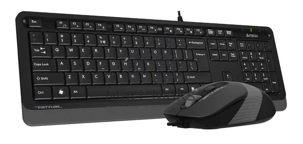 Клавиатура + мышь A4 Fstyler F1010 клав:черный/серый мышь:черный/серый USB Multimedia