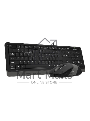 Комплект клавиатура + мышь A4 Fstyler F1010 клав:черный/серый мышь:черный/серый USB Multimedia