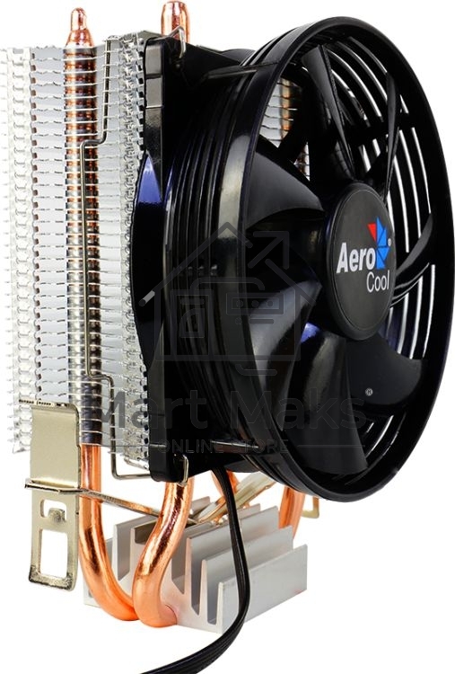 Кулер для процессора AeroCool / Formula Verkho 2 серебристый, 90 мм, алюминий/медь, 2000 об/мин, 25 дБ, 4 pin, 110 Вт, 125 мм