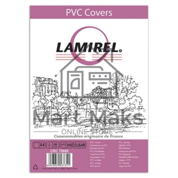 Обложки для переплёта Lamirel LA-78680 A4 прозрачный (100шт)