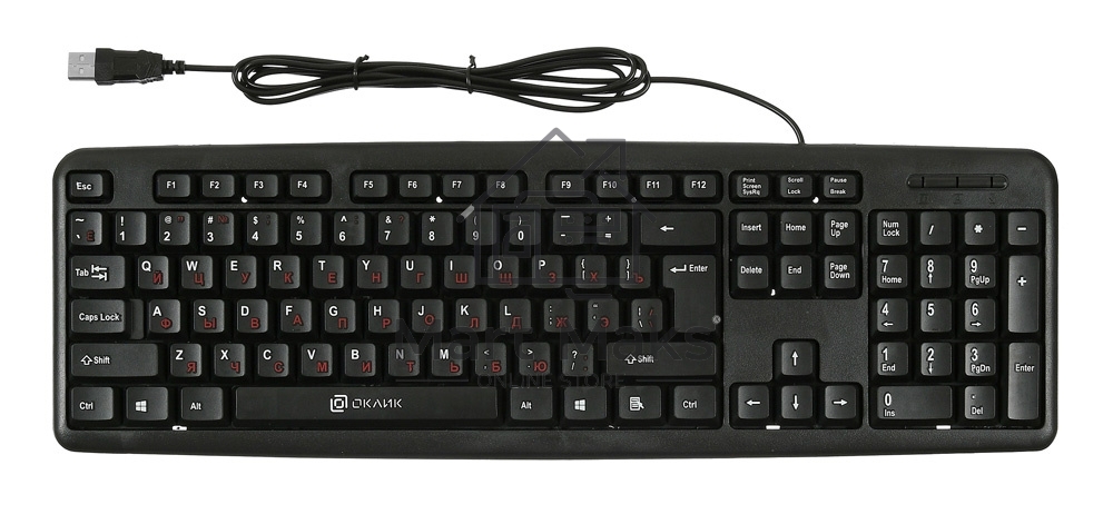 Клавиатура Oklick 90MV2 проводная, USB, черный
