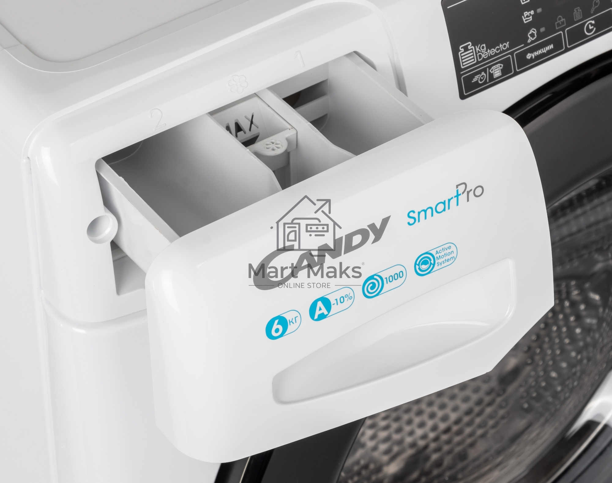 Стиральная машина Candy Smart Pro CSO34 106TB1/2-07 белый, загрузка фронтальная 6 кг, 1000 об/мин., класс: А