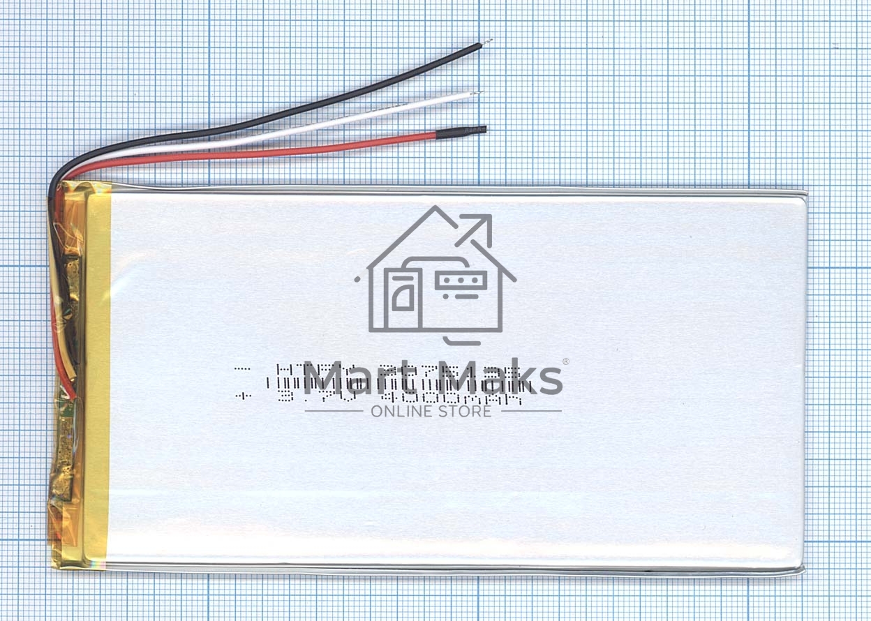 Аккумулятор Li-Pol (батарея) 3*75*135мм 3pin 3.7V/4000mAh