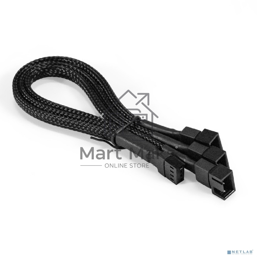 Разветвитель питания с 4pin материнской платы на 3 корпусных вентилятора ExeGate EX-CC-4p3xF-0.3 (4pin F/3x4pinM (2 из них-3-контактный, 1 из них-4-контактный), 0,3м)