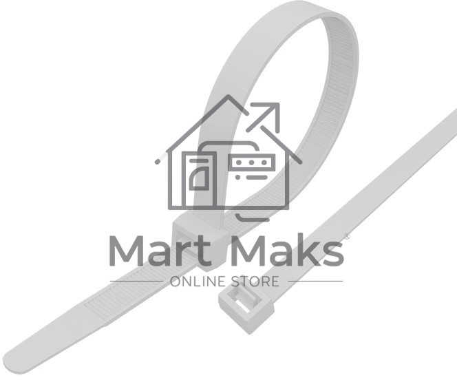 Хомут-стяжка кабельная нейлоновая Rexant 300 x 4,8 мм, белая, упаковка 100 шт.