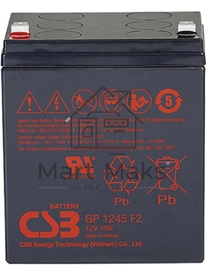 Батарея CSB GP 1245 (12V 4.5Ah 16W) клемма F1 ( бюджетная версия )
