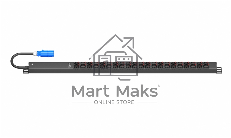 Блок распределения питания SMARTWATT PDU P-series 0U-B-1P16A-SMB-21C13-21C39-UL-3M-IEC309