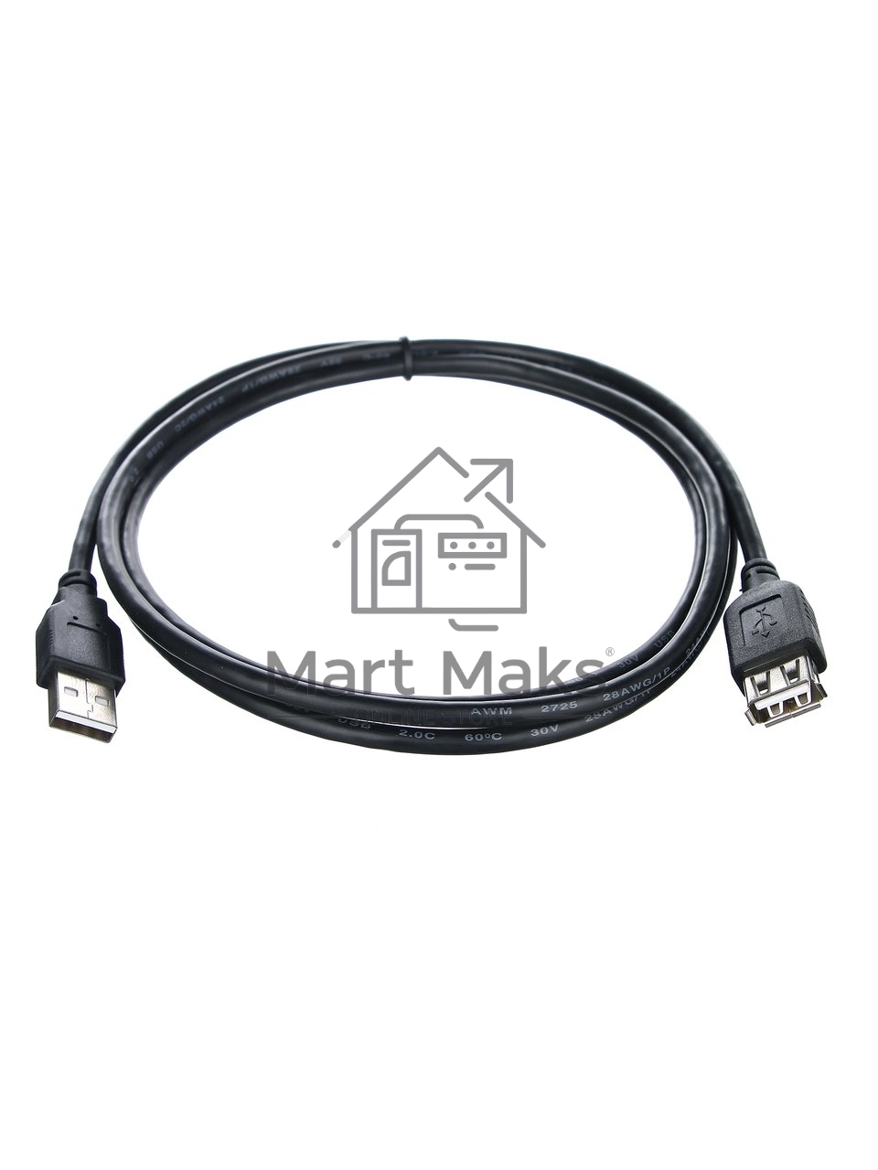 Кабель удлинительный TELECOM USB2.0 <Am-->Af> 1,5 м черный <TUS6990-1.5M>