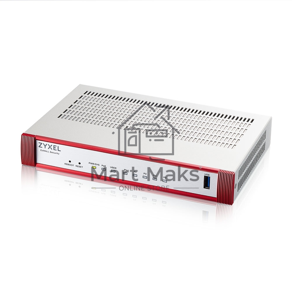 Межсетевой экран Zyxel USG FLEX 50HP с подпиской Gold на 1 год (AV, CF, IDP/DPI, Sandboxing, SecuReporter), 1xRJ-45: 1G PoE+ (LAN/WAN), 4xRJ-45: 1G (LAN/WAN), 1xUSB3.0 **