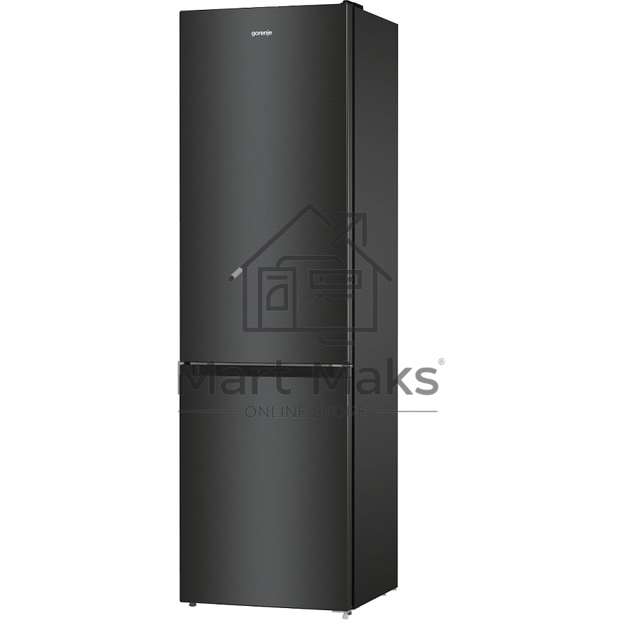 Холодильник Gorenje NRK6202EBXL4 черный матовый двухкамерный 235/96л морозилка снизу, No Frost