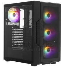 Компьютерный корпус 1STPLAYER TRILOBITE T7-P черный ATX 4x120мм LED fans T7-P-BK-4F1