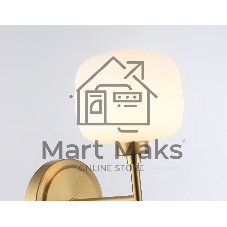 Настенный светильник Ambrella light LH53021 BS/FR латунь/белый матовый G9 max 40W 195*120*230